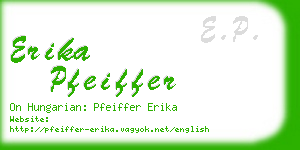 erika pfeiffer business card